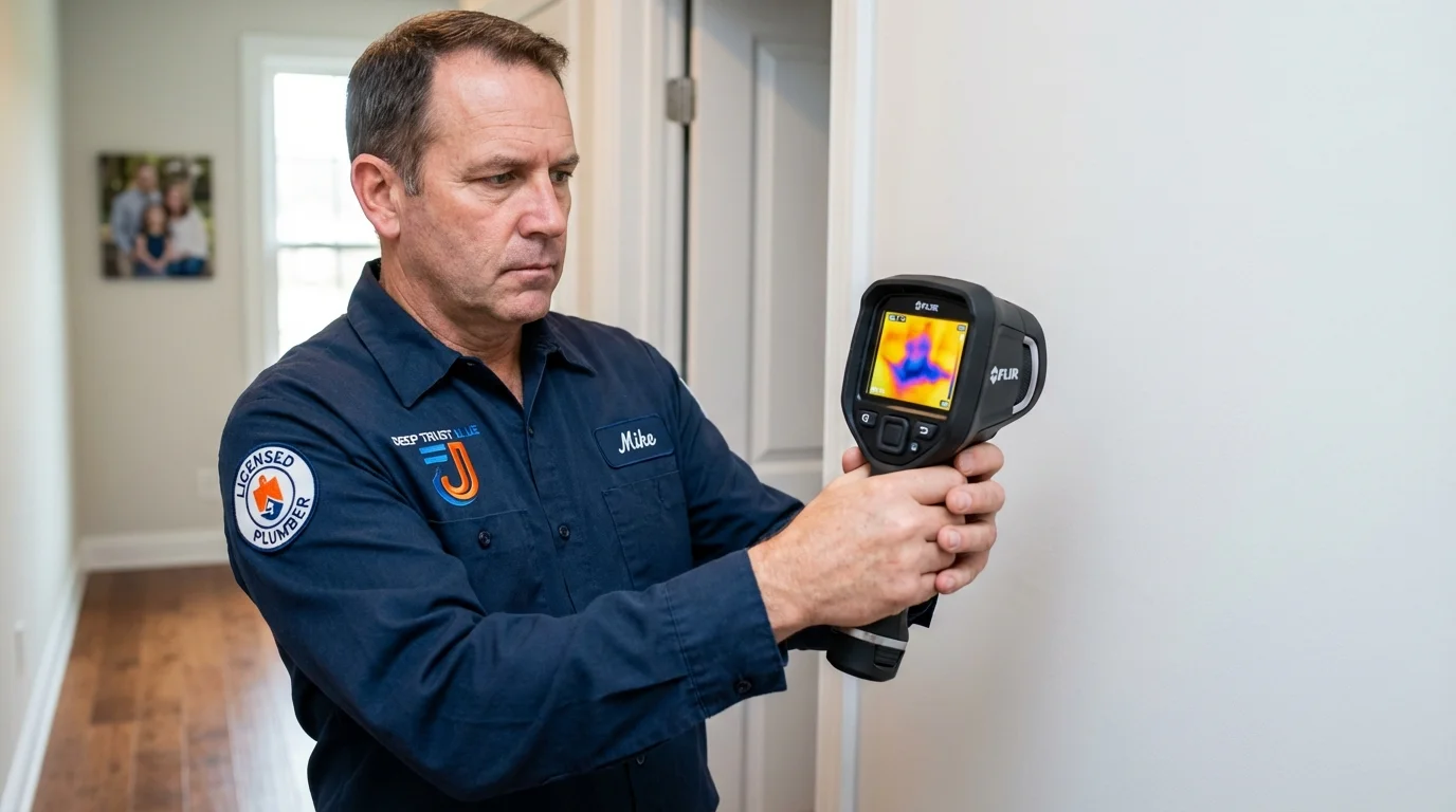 Thermal imaging leak detection by Johns Plumbing LLC in Brandenburg